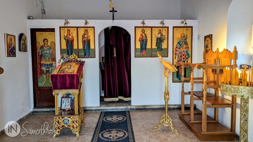 Icoana originală este astăzi în biserica din Chora. În biserica Krimniotissa se află o icoană nouă a Fecioarei.