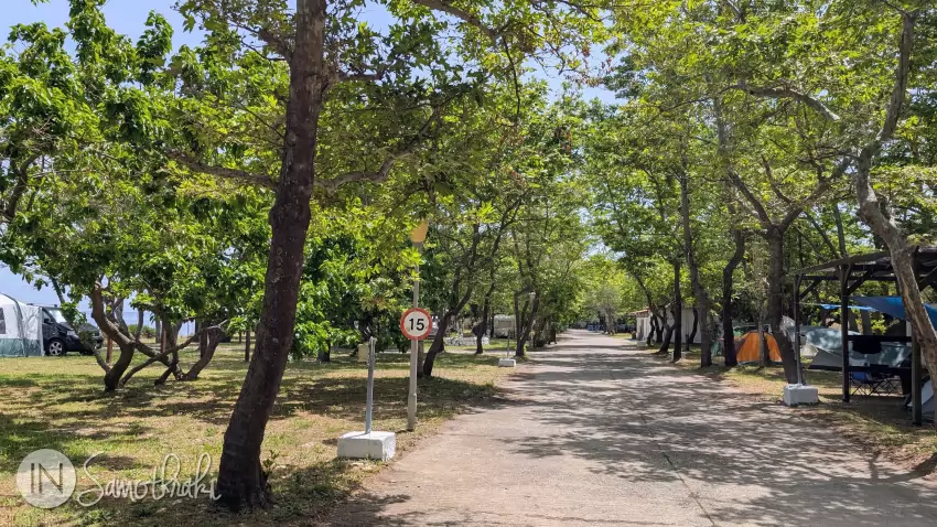 Aleea centrală a campingului