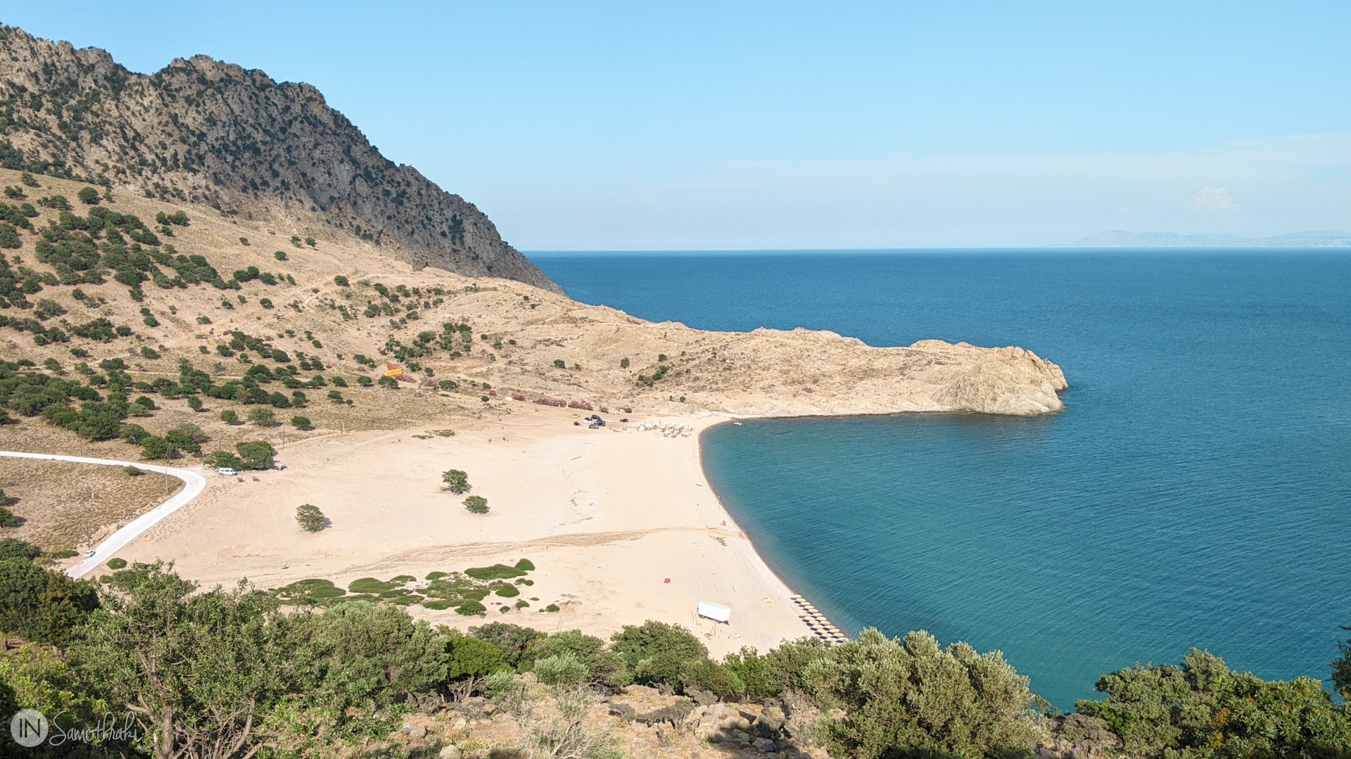 Pachia Ammos, cea mai cunoscută plajă din Samothraki