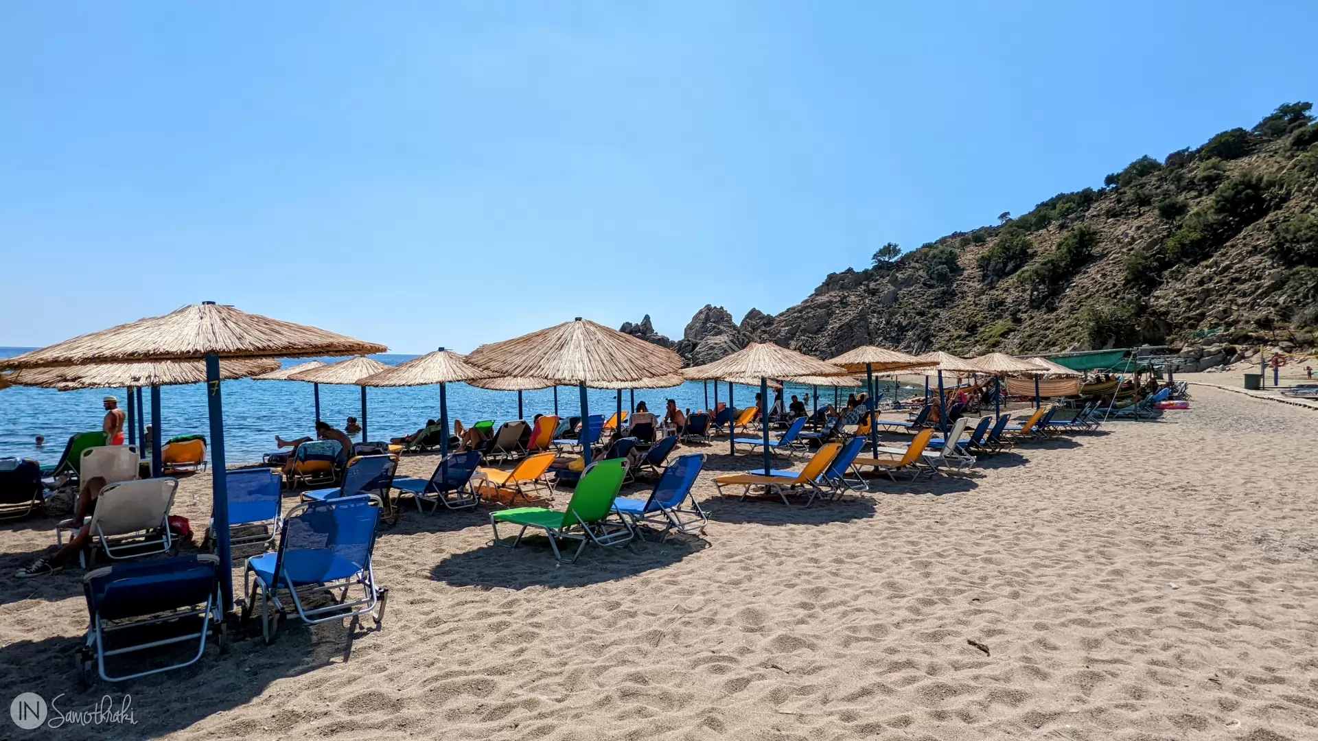 Pachia Ammos, cea mai cunoscută plajă din Samothraki