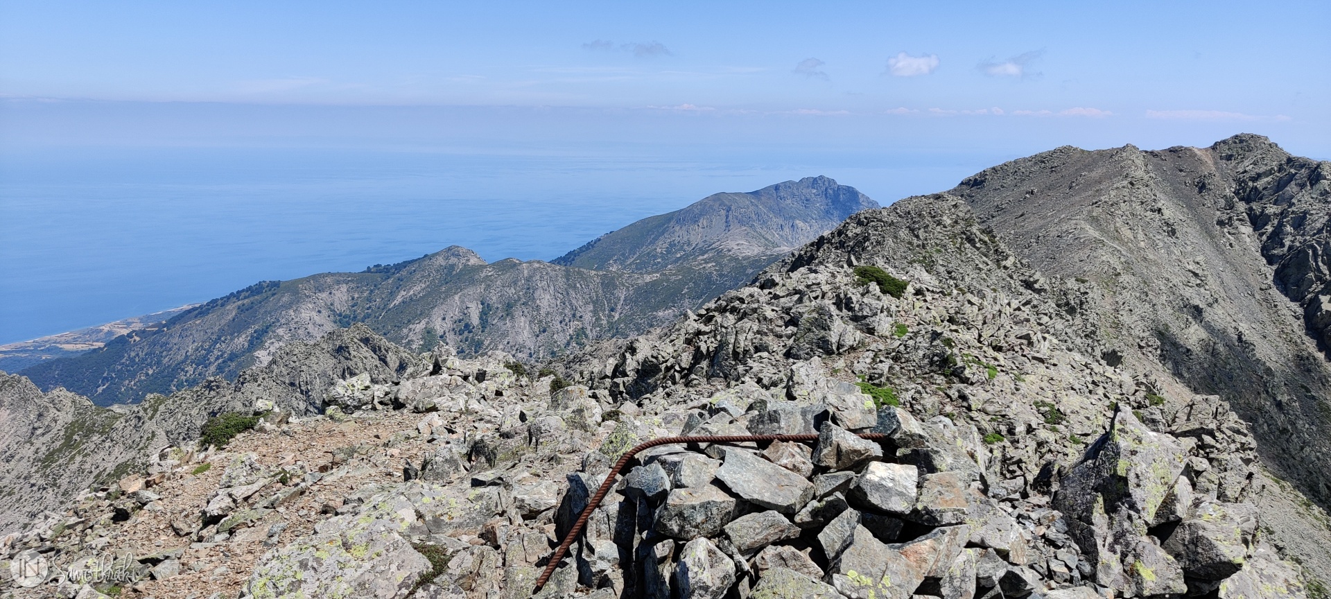 Traseul spre V&acirc;rful Fengari din Samothraki